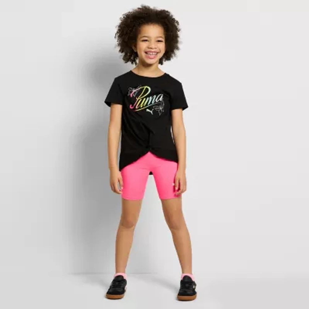PUMA Little Girls 2-pc. Short Set