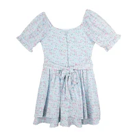 Rare Editions Big Girls Short Sleeve Romper