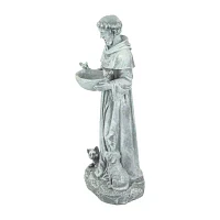 Northlight 15.5in St. Francis Bird Feeders