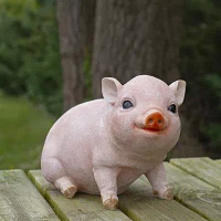 Northlight 12in Realistic Pink Piglet Not Applicable Yard Art