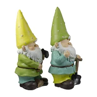 Northlight Green And Yellow Gnome Yard Art