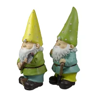 Northlight Green And Yellow Gnome Yard Art