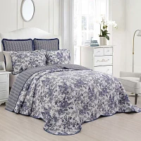 Laurel Manor Toile Garden Cotton Bedspread