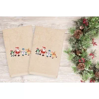 Linum Home Textiles Xmas Skating Party 2-pc. Hand Towels