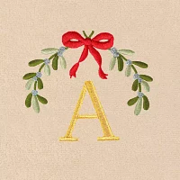 Linum Home Textiles Mistletoe Monogram A 2-pc. Hand Towel