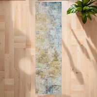 Covington Home Marcel Distressed Abstract 24"X96" Indoor Rectangular Runner