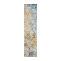 Covington Home Marcel Distressed Abstract 24"X96" Indoor Rectangular Runner