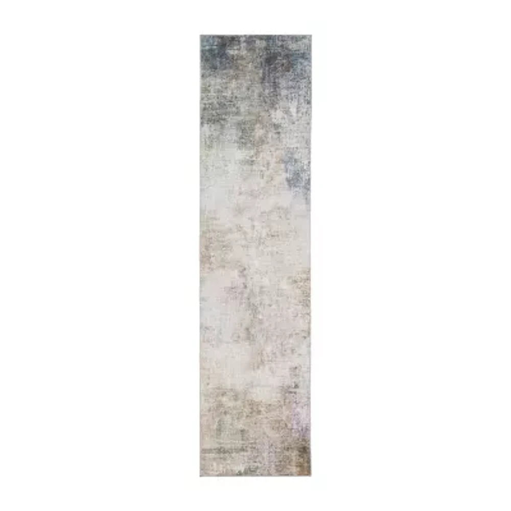 Covington Home Marcel Faded Abstract 24"X96" Indoor Rectangular Runner