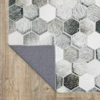 Covington Home Marcel Faux Hide Mosaic 24"X96" Indoor Rectangular Runner