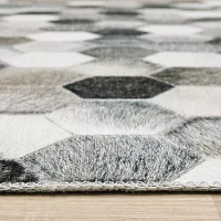 Covington Home Marcel Faux Hide Mosaic 24"X96" Indoor Rectangular Runner