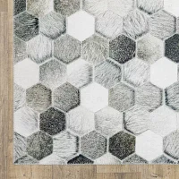 Covington Home Marcel Faux Hide Mosaic 24"X96" Indoor Rectangular Runner