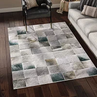 Covington Home Marcel Faux Hide Blocks Indoor Rectangular Area Rug