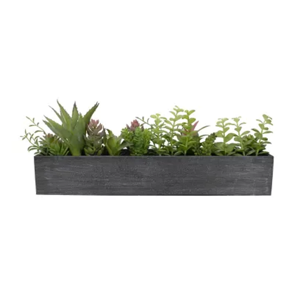 Northlight 23in Mixed Succulent Artificial Plant