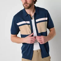 Xersion Mens Short Sleeve Cardigan