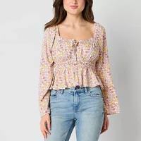 Arizona Juniors Long Sleeve Blouse