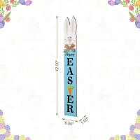 Glitzhome 42in Wooden Welcome Easter Porch Sign