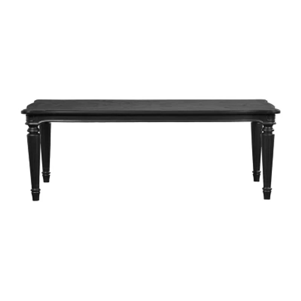 Melodi Parc Rectangular Wood-Top Dining Table