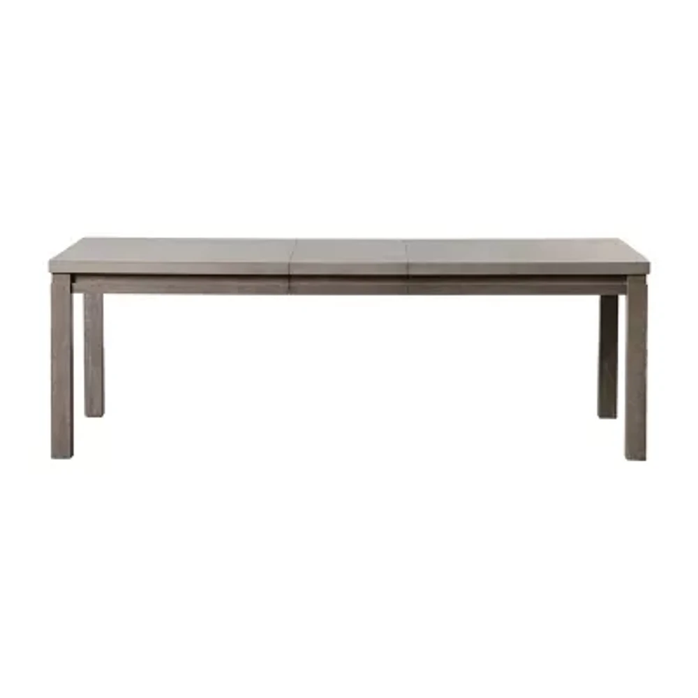 Gristalt Rectangular Wood-Top Dining Table