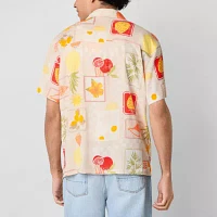Arizona Mens Short Sleeve Button-Down Shirt
