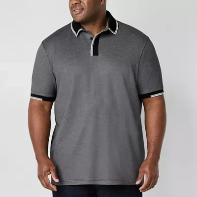Shaquille O'Neal XLG Big and Tall Mens Regular Fit Short Sleeve Polo Shirt
