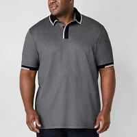 Shaquille O'Neal XLG Big and Tall Mens Regular Fit Short Sleeve Polo Shirt