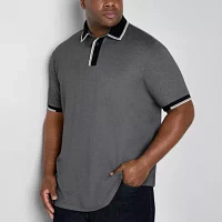 Shaquille O'Neal XLG Big and Tall Mens Regular Fit Short Sleeve Polo Shirt
