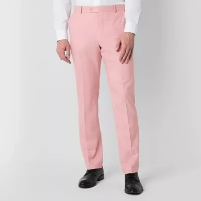 J. Ferrar Mens Classic Fit Flat Front Suit Pant