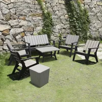 Enzo Outdoor And Patio Collection 7-pc. Conversation Set Weather Resistant