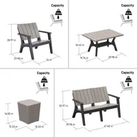 Enzo Outdoor And Patio Collection 7-pc. Conversation Set Weather Resistant