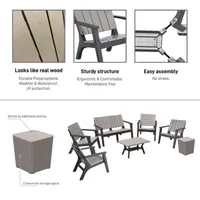 Enzo Outdoor And Patio Collection 7-pc. Conversation Set Weather Resistant