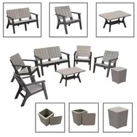 Enzo Outdoor And Patio Collection 7-pc. Conversation Set Weather Resistant