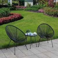 Sassio Outdoor And Patio Collection 3-pc. Conversation Set Weather Resistant