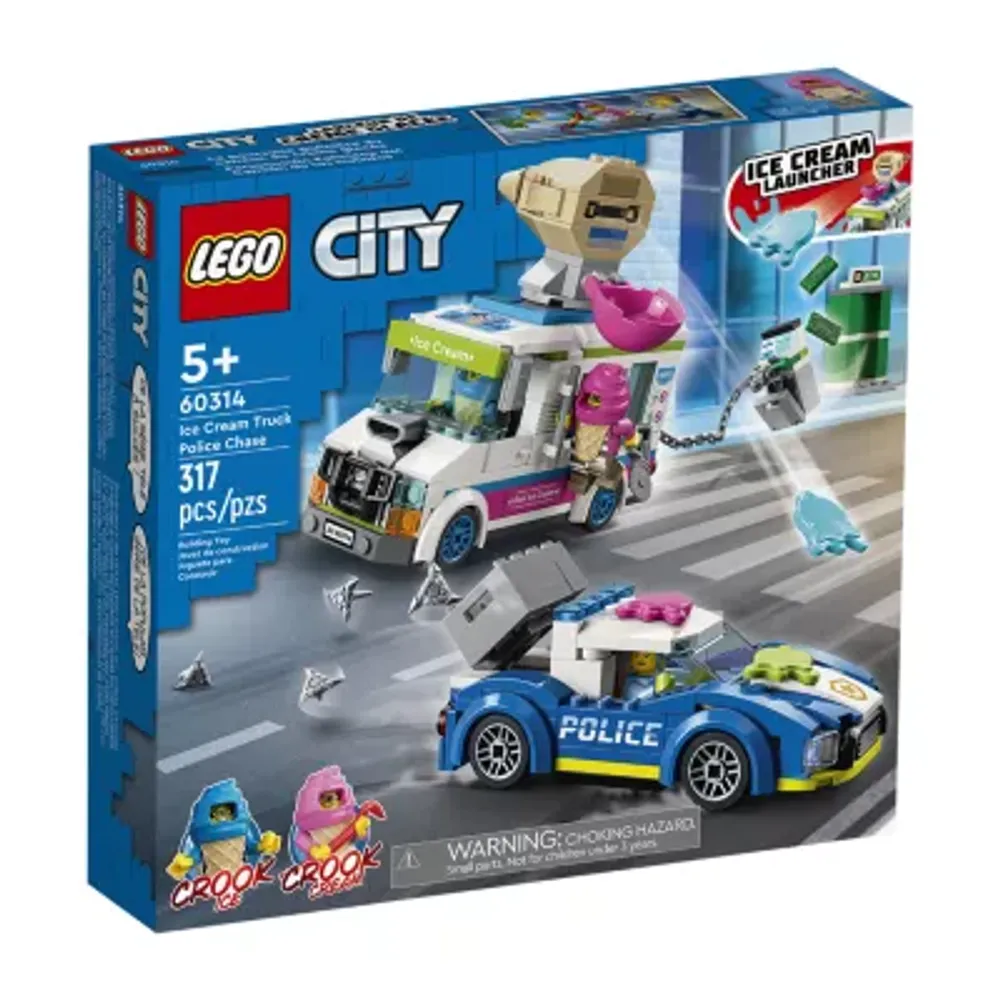 LEGO City Police Ice Cream Truck Police Chase 60314 Building Set (317 Pieces)