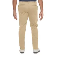 mutual weave Mens Big and Tall Slim Fit Flat Front Pant