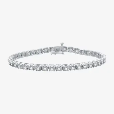 2 CT. T.W. Mined White Diamond 10K Gold 7.5 Inch Tennis Bracelet