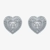 1/10 CT. T.W. Natural White Diamond Sterling Silver Heart 2-pc. Jewelry Set