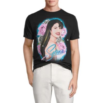 Selena Mens Crew Neck Short Sleeve Regular Fit Graphic T-Shirt