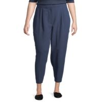 Worthington Womens Mid Rise Jogger Pant Plus