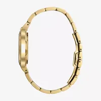 Bulova Rubaiyat Womens Diamond Accent Gold Tone Stainless Steel Bracelet Watch 97p125