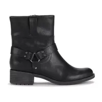 Frye and Co. Womens Elodie Flat Heel Motorcycle Boots