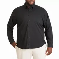 Van Heusen Stainshield Big and Tall Mens Regular Fit Long Sleeve Button-Down Shirt