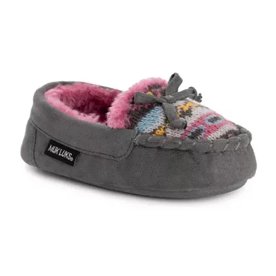 Muk Luks Little & Big Girls Patterned Moccasins