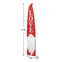 Glitzhome 42"H Valentine's Gnome Porch Decor Holiday Yard Art