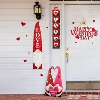 Glitzhome 42"H Valentine's Gnome Porch Decor Holiday Yard Art