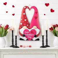 Glitzhome 30"H Valentine's Gnome Couple Stake Holiday Yard Art