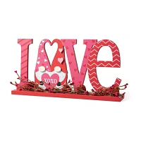 Glitzhome 14.25"L Valentine's Love Tabletop Decor