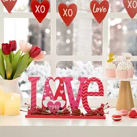 Glitzhome 14.25"L Valentine's Love Tabletop Decor