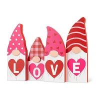 Glitzhome 11"L Valentine's Love Gnome Tabletop Decor