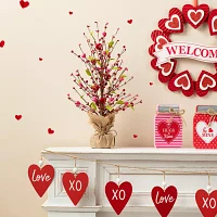 Glitzhome 20"H Valentine's Berry Heart Tree Tabletop Decor