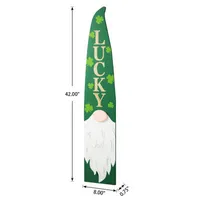 Glitzhome 42"H St.Patrick's Gonme Porch Decor Holiday Yard Art